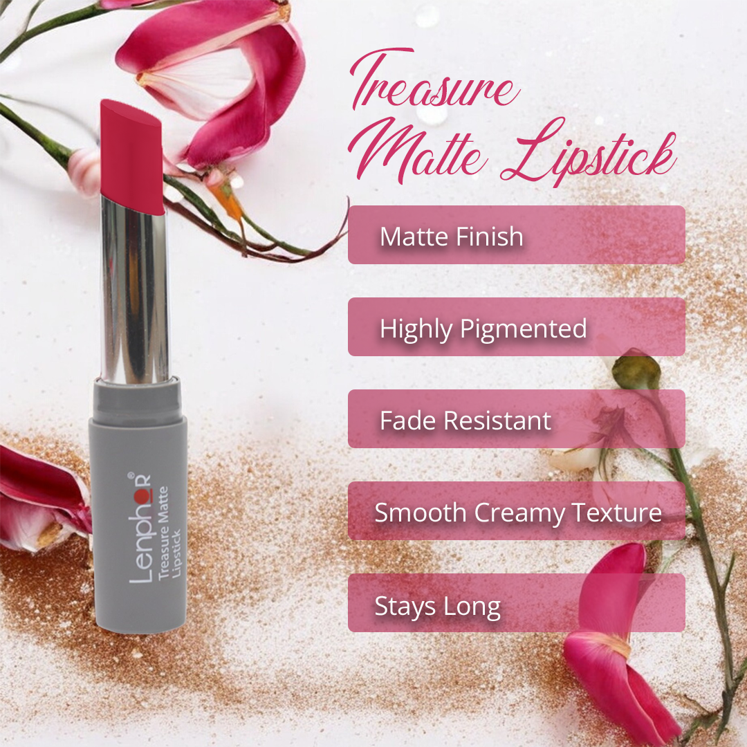 Creamy Matte Lipstick – Treasure